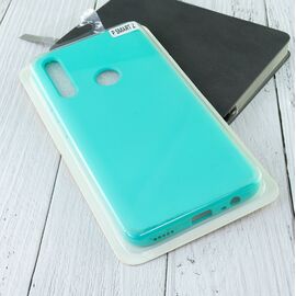  Чехол силиконовый soft touch 2mm для Huawei P smart Z/Honor 9X (с отпечатком), бирюзовый 