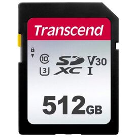  Карта памяти Transcend TS512GSDC300S SDXC 300S, 512GB UHS-I Class U3 V30 