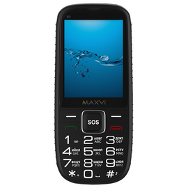  Мобильный телефон Maxvi B9 черный 