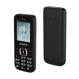  Мобильный телефон Maxvi C3i черный без З/У 