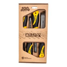  Набор из 4 плоских стамесок с ручкой NAREX Super 2009 line profi 860601 8,10,16,32 