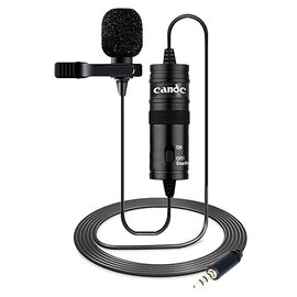 Микрофон CANDC DC-C1, петличный, Jack 3.5mm, черный 