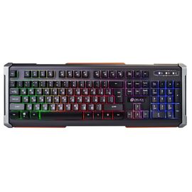  Клавиатура Oklick 717G Black Death черный/серый USB Multimedia for gamer LED 
