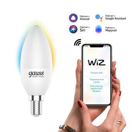  Умная лампа Gauss IoT Smart Home (1110112) E14 5Вт 470lm Wi-Fi 