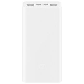  Аккумулятор внешний резервный XIAOMI 3, 20000mAh (PLM18ZM) (белый) 