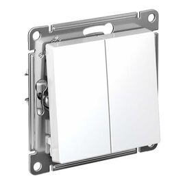  Выключатель Systeme electric AtlasDesign ATN000151 двухклавишный схема 5 10АХ механизм белый 