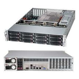  Supermicro chassis CSE-826BE1C4-R1K23LPB, 2U, Dual and Single Intel and AMD CPUs, 2.12 x 3.5" hot-swap SAS/SATA drive bay with SES3, optional 2 x 2.5" 
