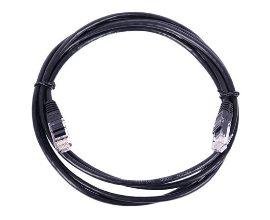  Патч-корд медный Lanmaster UTP TWT-45-45-0.5-BK чёрный вилка RJ-45-вилка RJ-45 кат.5е 0.5м ПВХ (1шт) 